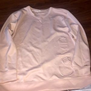 Light pink/nude Calvin Klein sweatshirt size XL